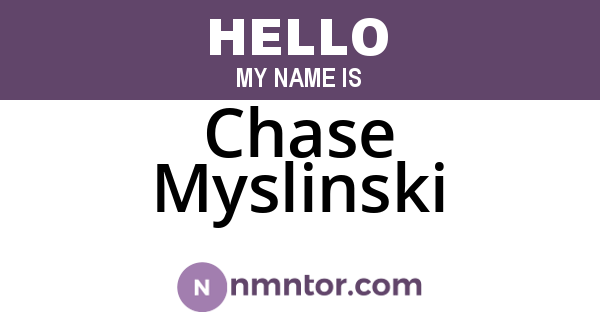 Chase Myslinski
