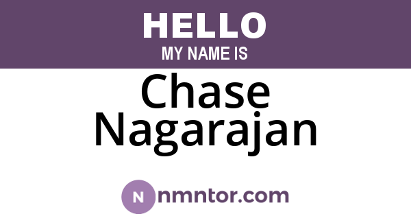 Chase Nagarajan
