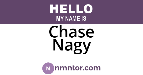 Chase Nagy