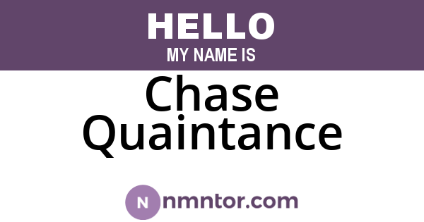 Chase Quaintance