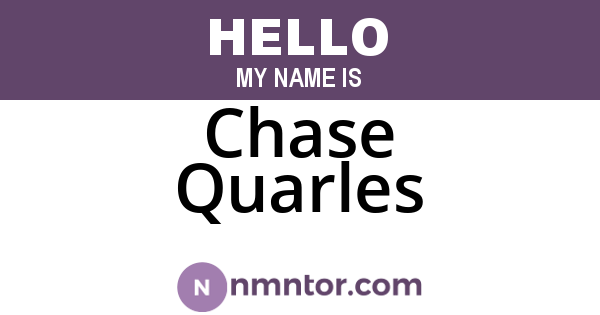 Chase Quarles