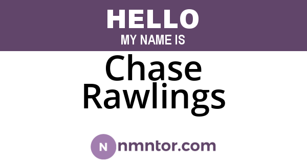 Chase Rawlings