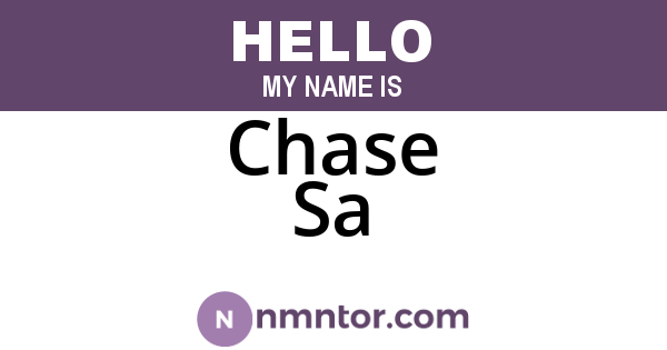 Chase Sa