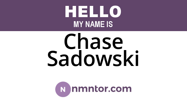 Chase Sadowski