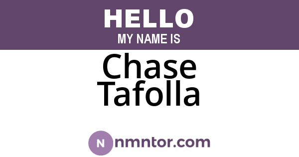 Chase Tafolla