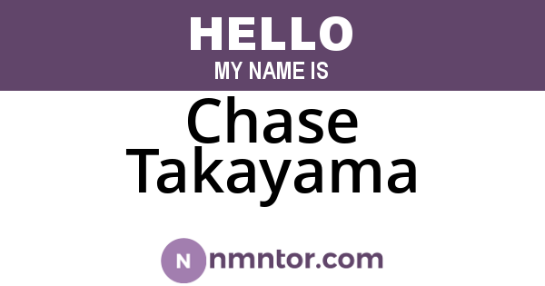 Chase Takayama