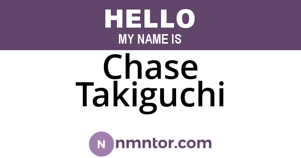 Chase Takiguchi