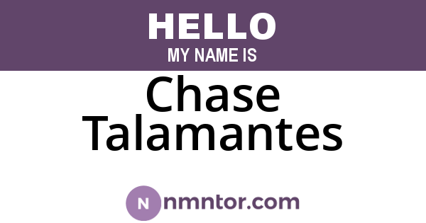 Chase Talamantes