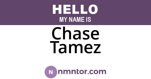 Chase Tamez