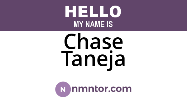 Chase Taneja