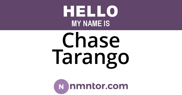 Chase Tarango