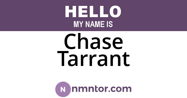 Chase Tarrant