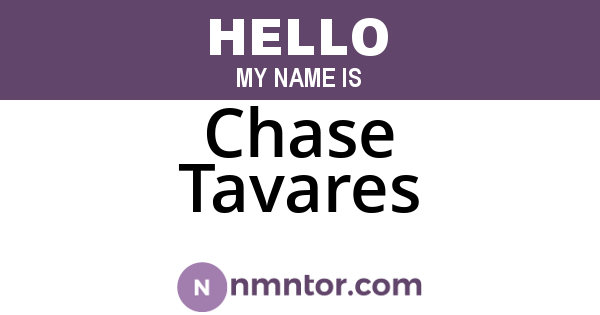 Chase Tavares