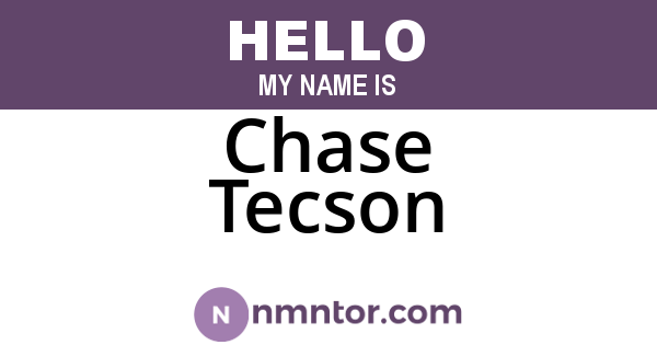 Chase Tecson