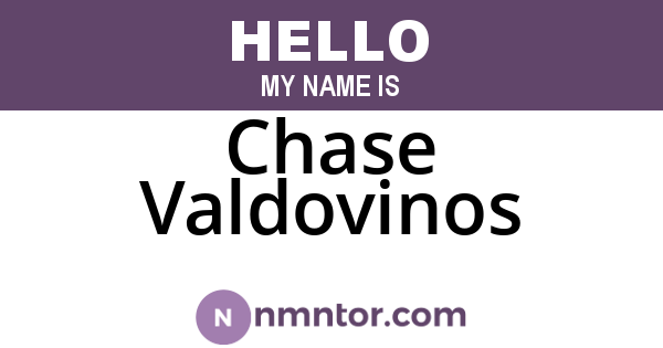 Chase Valdovinos