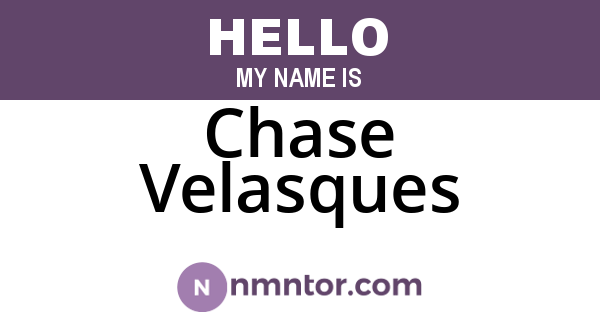Chase Velasques