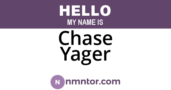 Chase Yager