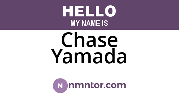 Chase Yamada