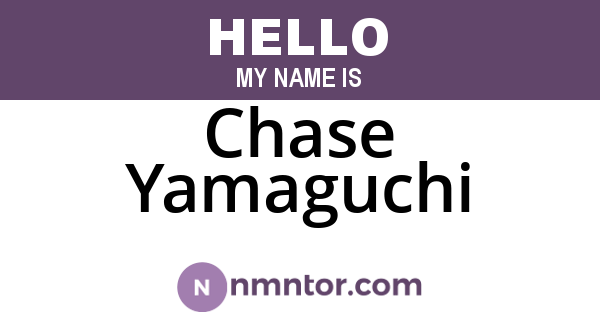 Chase Yamaguchi