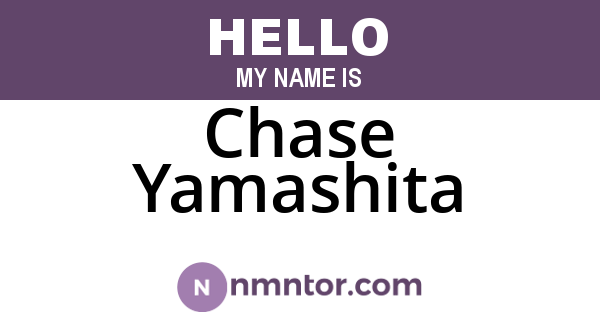Chase Yamashita