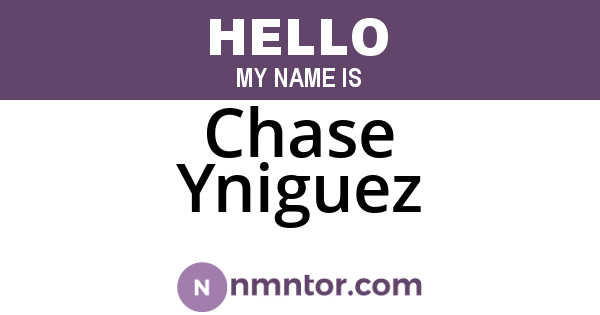 Chase Yniguez