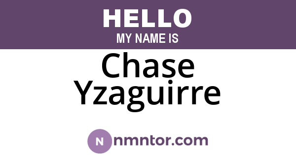 Chase Yzaguirre