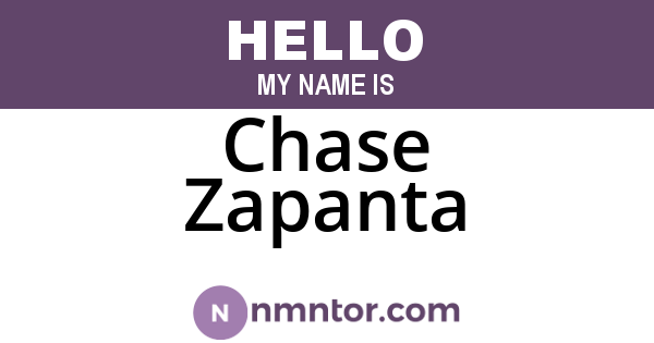 Chase Zapanta