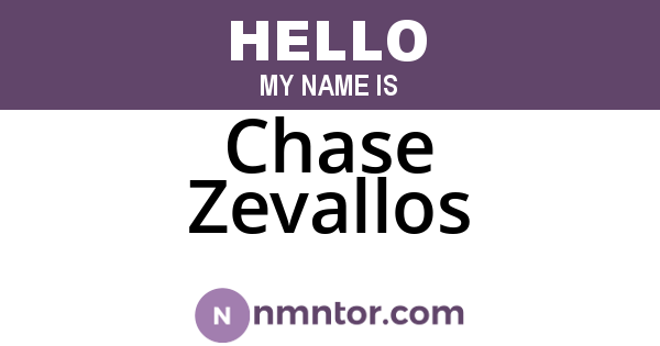 Chase Zevallos