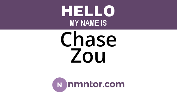 Chase Zou