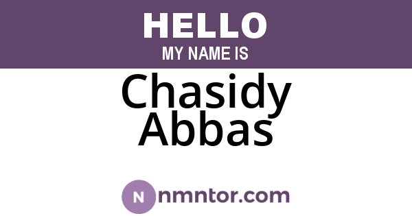 Chasidy Abbas
