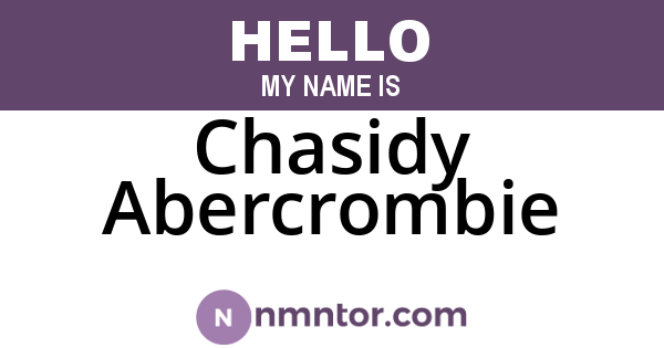 Chasidy Abercrombie