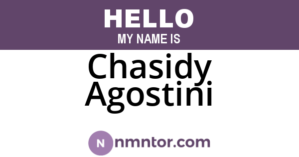 Chasidy Agostini