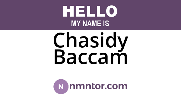 Chasidy Baccam