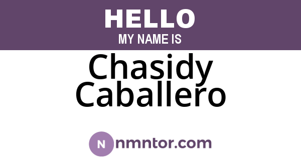 Chasidy Caballero