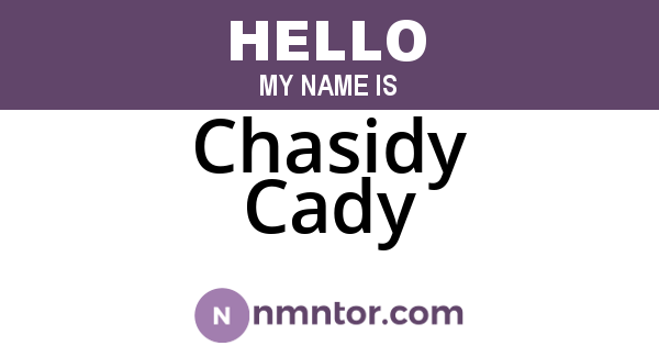 Chasidy Cady