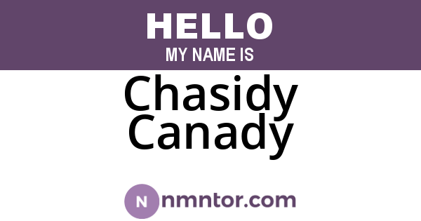 Chasidy Canady
