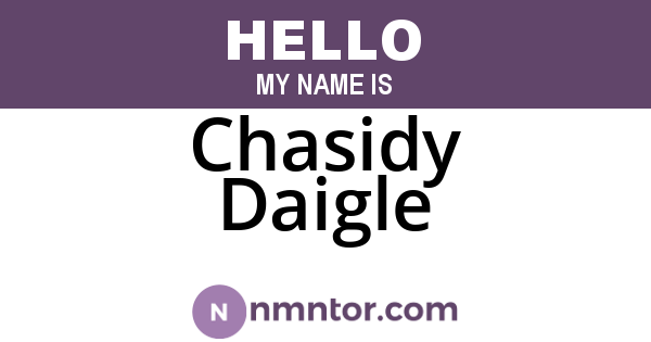 Chasidy Daigle