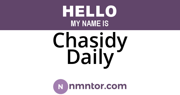 Chasidy Daily