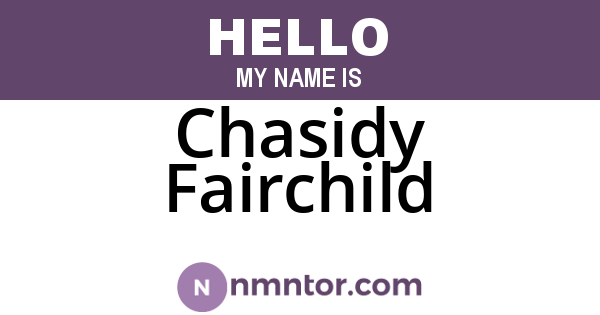 Chasidy Fairchild