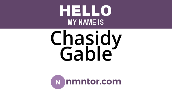 Chasidy Gable