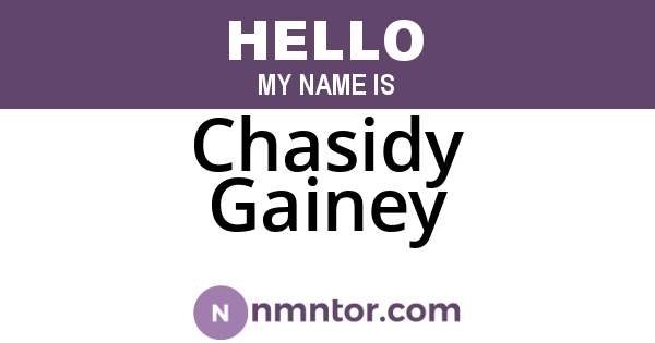 Chasidy Gainey