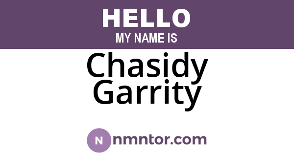 Chasidy Garrity