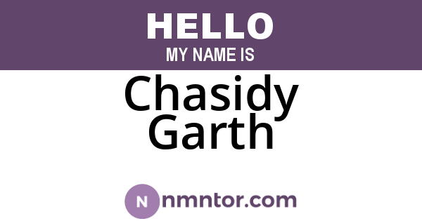 Chasidy Garth