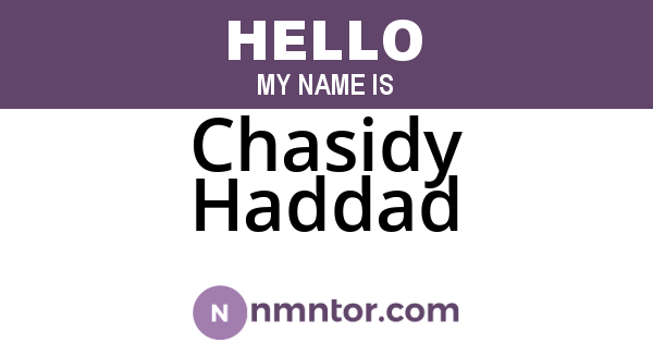 Chasidy Haddad