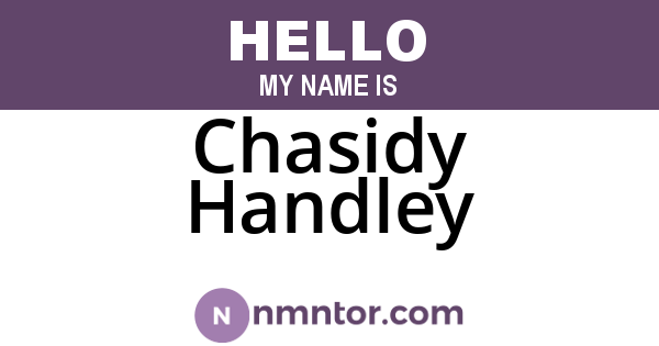 Chasidy Handley