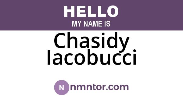 Chasidy Iacobucci