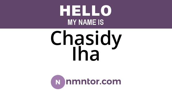 Chasidy Iha