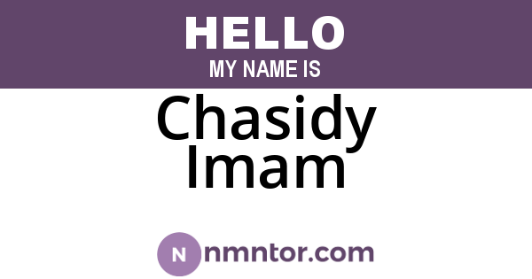Chasidy Imam
