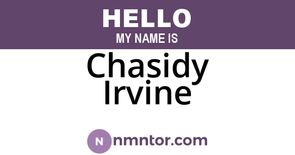 Chasidy Irvine
