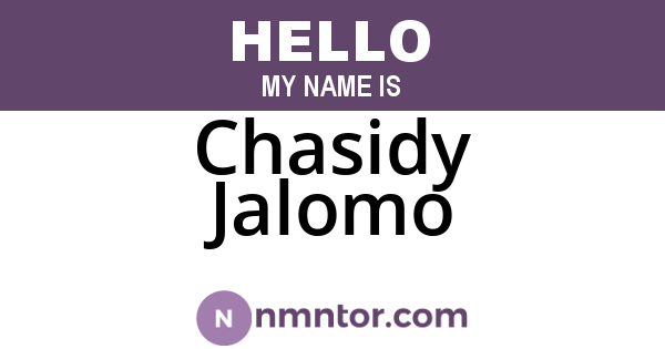 Chasidy Jalomo